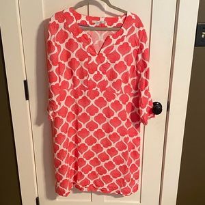 Boden Linen Dress Size 16L